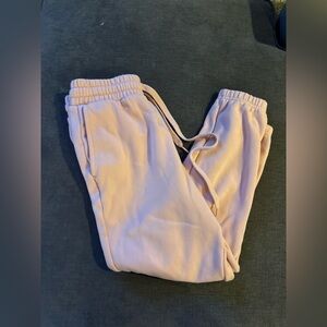 Fabletics Light Pink Kids Drawstring Joggers